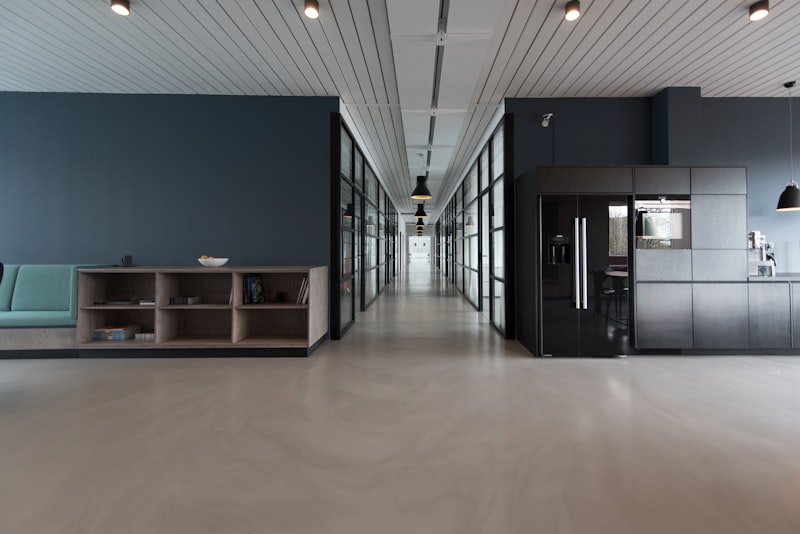 Clean modern office interior